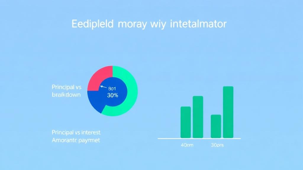 equated monthly installment calculator showing principal vs interest breakdown